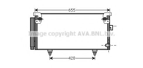Радиатор кондиционера AVA QUALITY COOLING SUA5073D