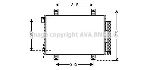 Радиатор кондиционера AVA QUALITY COOLING SZA5116D