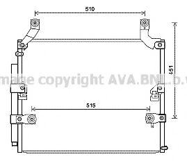 Радиатор кондиционера AVA QUALITY COOLING TO5697D