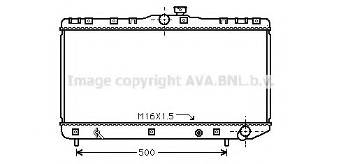 Радіатор, охолодження двигуна AVA QUALITY COOLING TOA2181