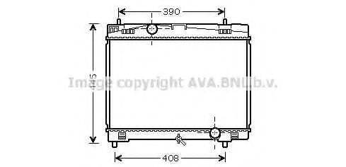 Радиатор, охлаждение двигателя AVA QUALITY COOLING TOA2482