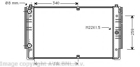 Радиатор, охлаждение двигателя AVA QUALITY COOLING VW2149