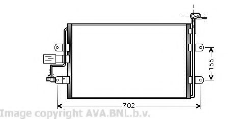Радиатор кондиционера AVA QUALITY COOLING VW5262