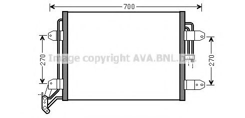 Радиатор кондиционера AVA QUALITY COOLING VW5291