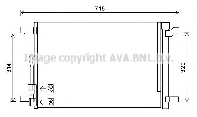 Радиатор кондиционера AVA QUALITY COOLING VW5335