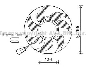 Вентилятор охлаждения AVA QUALITY COOLING VW7536