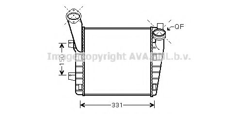 Интеркулер AVA QUALITY COOLING VWA4234