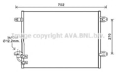 Радіатор кондиціонера AVA QUALITY COOLING VWA5323