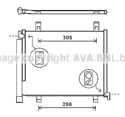 Радиатор кондиционера AVA QUALITY COOLING VWA5327D