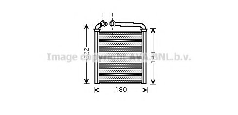 Радиатор отопителя AVA QUALITY COOLING VWA6256