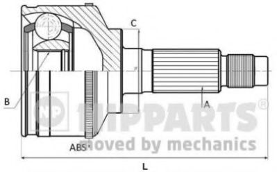 Комплект ШРУСов NIPPARTS N2820915