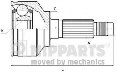 Комплект ШРУСов NIPPARTS N2820921