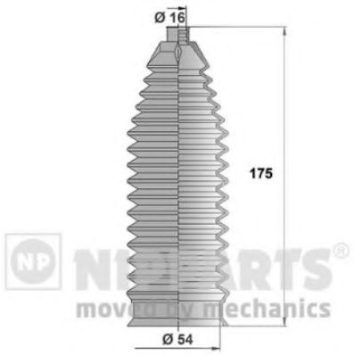 Комплект пыльников рулевой рейки NIPPARTS N2840312
