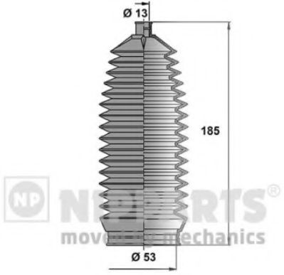 Комплект пыльников рулевой рейки NIPPARTS N2840907