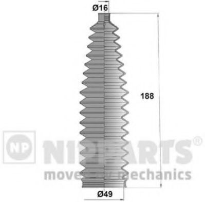 Комплект пыльников рулевой рейки NIPPARTS N2842047