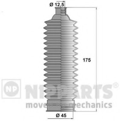 Комплект пыльников рулевой рейки NIPPARTS N2844023