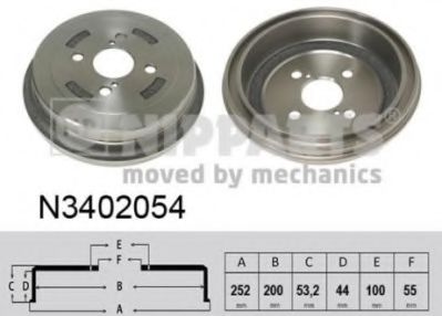 Тормозной барабан NIPPARTS N3402054