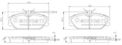 Тормозные колодки NIPPARTS N3600917