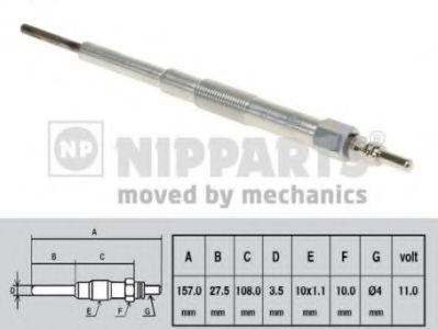Свеча накала NIPPARTS N5717000