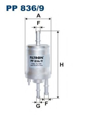 Паливний фільтр FILTRON PP836/9
