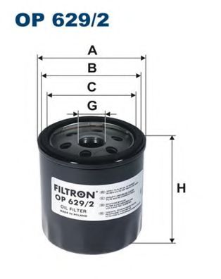 Масляный фильтр FILTRON OP629/2