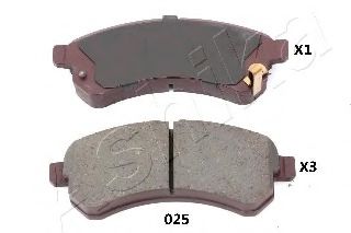 Тормозные колодки ASHIKA 50-00-025