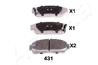 Тормозные колодки ASHIKA 50-04-431