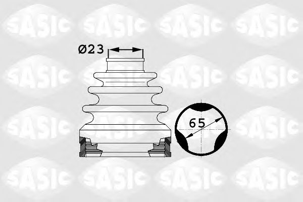 Комплект пыльника ШРУСа SASIC 1906045