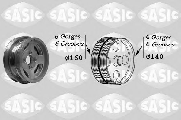 Шкив коленвала SASIC 2156037