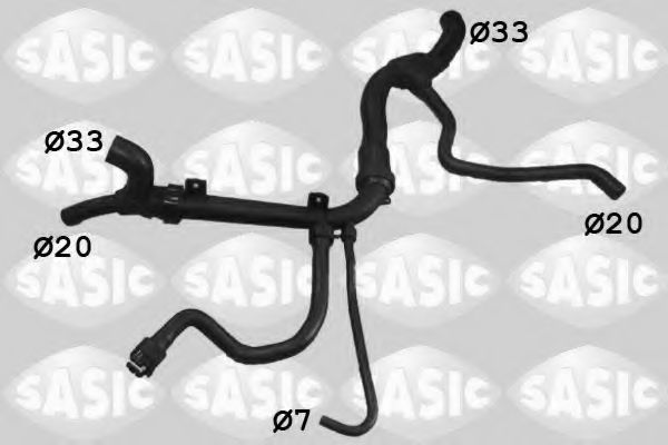 Шланг радиатора SASIC 3406229