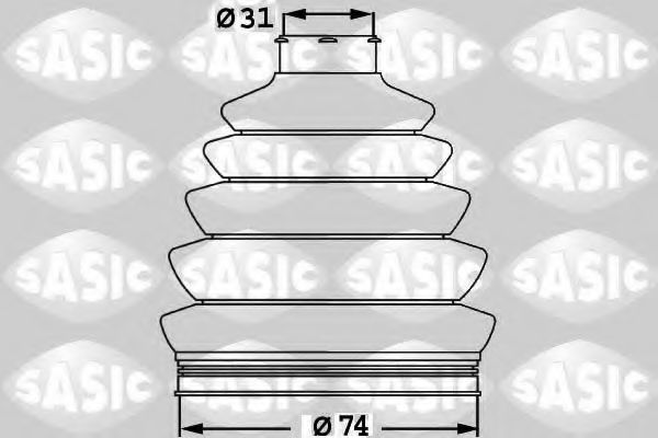 Комплект пыльника ШРУСа SASIC 1900017