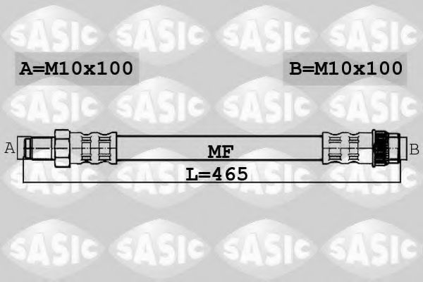Тормозной шланг SASIC 6600046