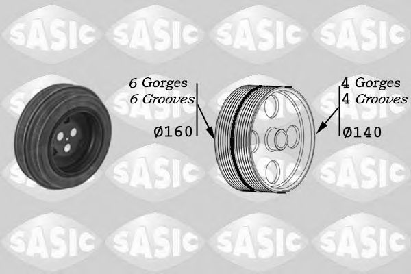 Шкив коленвала SASIC 2150028