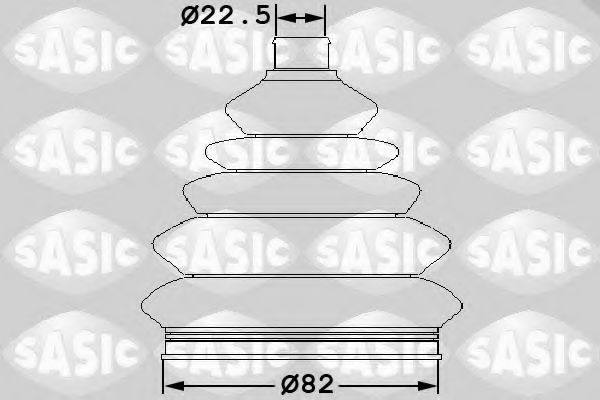 Комплект пыльника ШРУСа SASIC 1904045