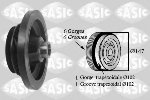 Шків коленвалу SASIC 2156060