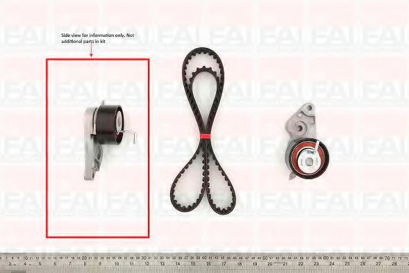 Комплект ремня ГРМ FAI AutoParts TBK104