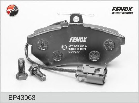 Тормозные колодки FENOX BP43063