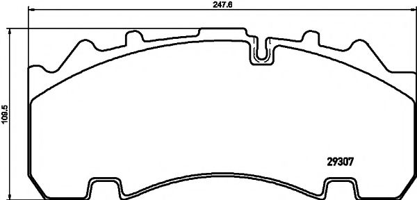 Тормозные колодки DON CVP093K
