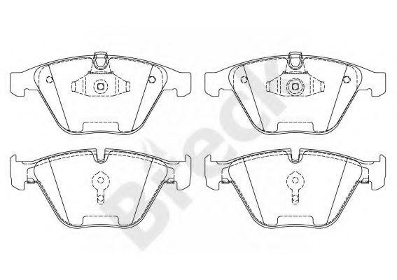Тормозные колодки BRECK 23312 00 701 20