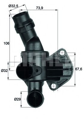 Термостат MAHLE ORIGINAL TI 6 80