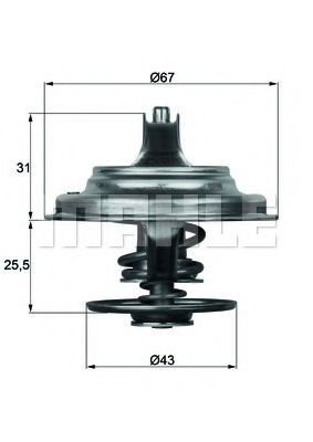Термостат MAHLE TX 23 75D