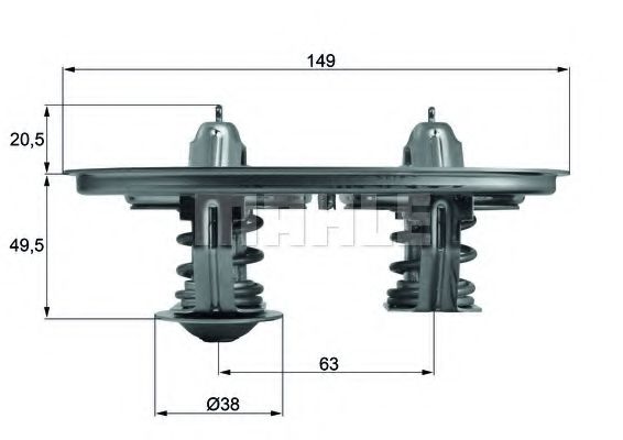 Термостат MAHLE ORIGINAL TX 105