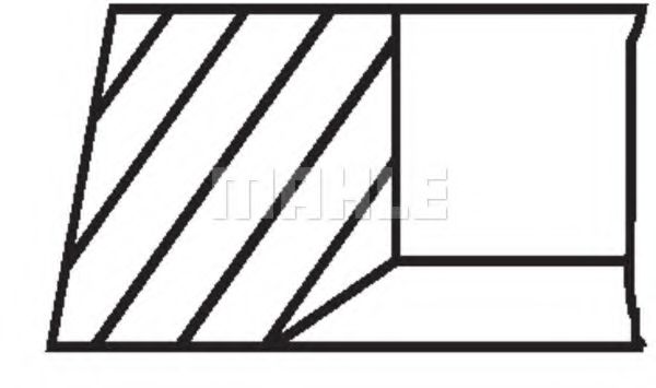 Поршневые кольца MAHLE 022 04 N2 - Фото 2