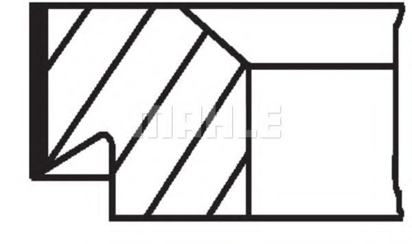 Поршневые кольца MAHLE ORIGINAL 002 64 N0