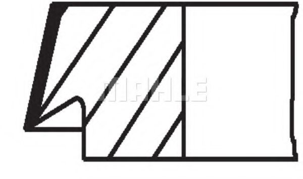 Поршневые кольца MAHLE 607 77 N0 - Фото 2