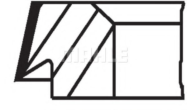 Поршневые кольца MAHLE ORIGINAL 145 72 N0