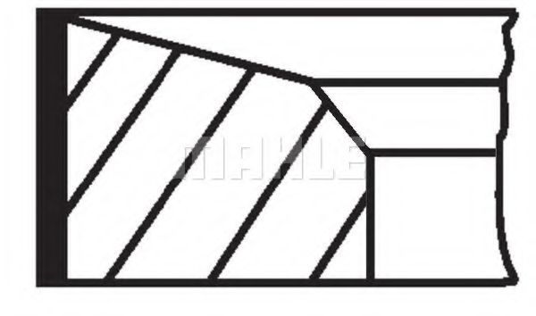 Поршневые кольца MAHLE 676 13 N0
