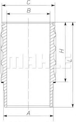 Гильза цилиндра MAHLE ORIGINAL 061 LW 00101 001