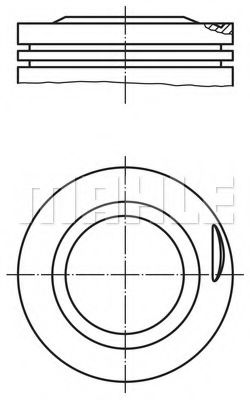 Поршень MAHLE 002 25 01