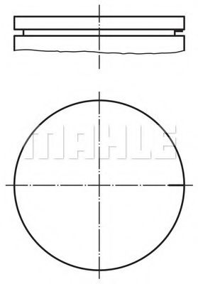 Поршень MAHLE ORIGINAL 021 03 00